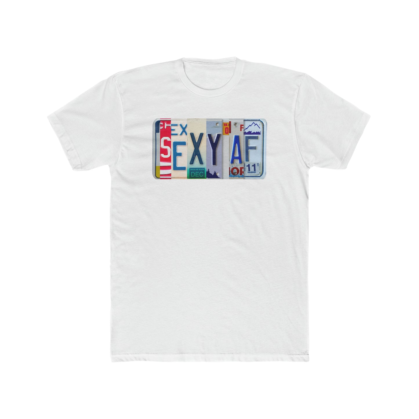 Bold 'SEXY AF' Unisex Cotton Crew Tee - Stylish and Confident Shirt.