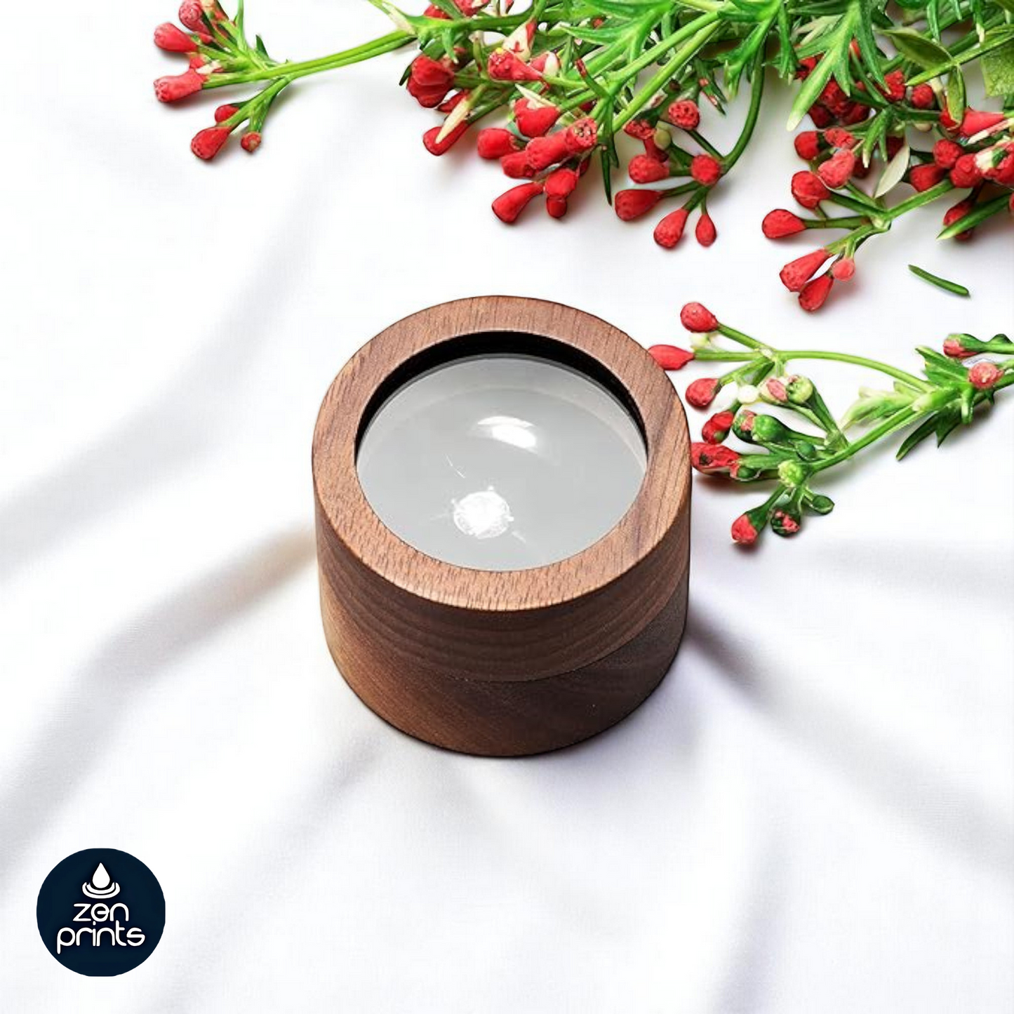 2 Slots Mini Wooden Ring Box