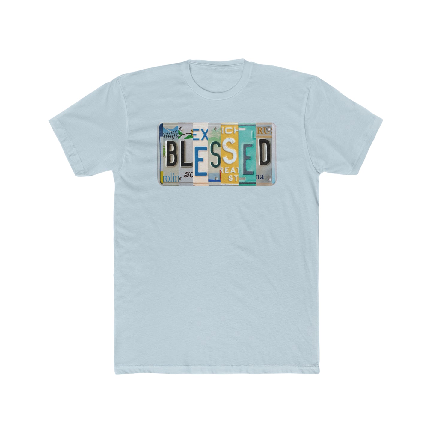 Inspirational 'BLESSED' Unisex Cotton Crew Tee - Comfortable and Stylish Shirt