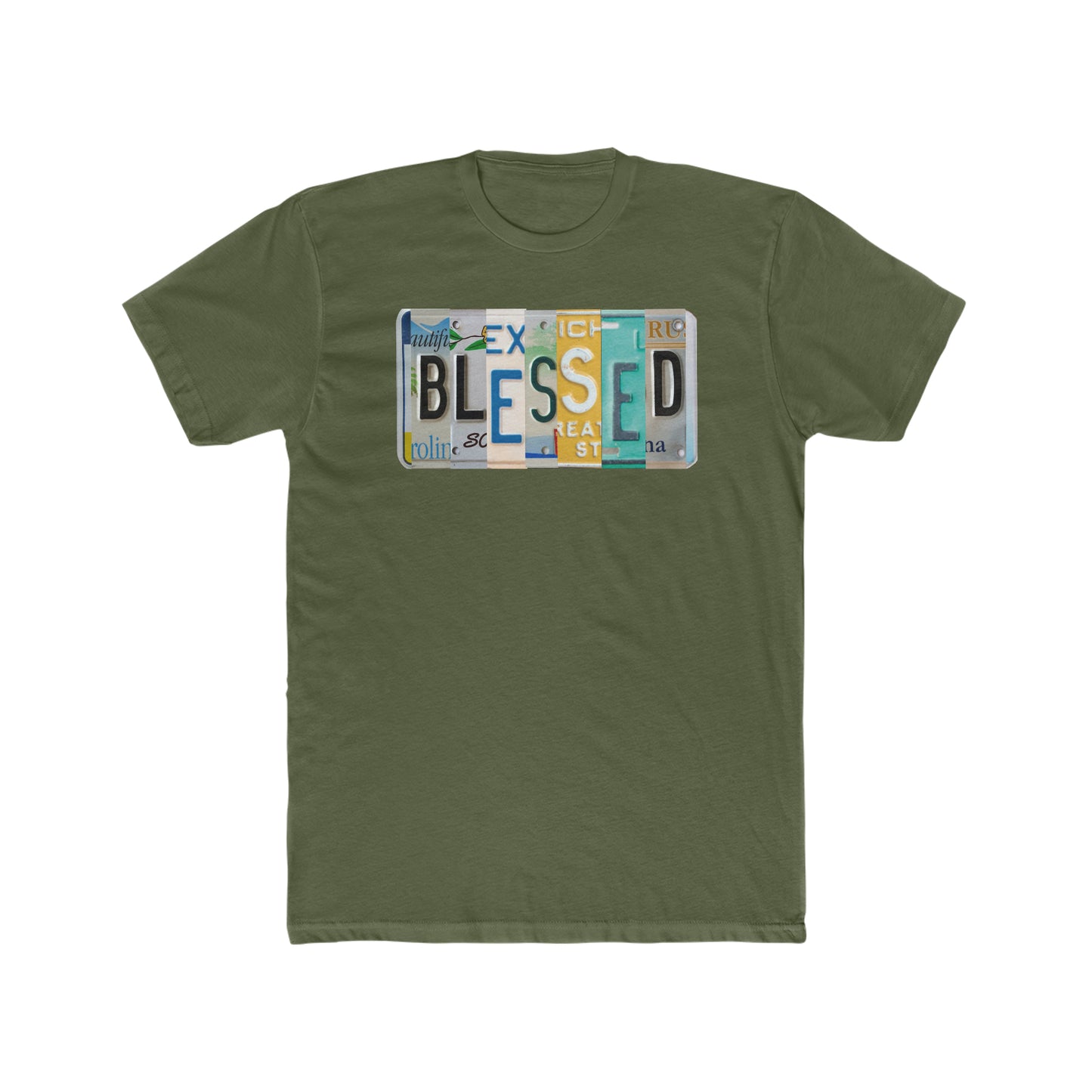 Inspirational 'BLESSED' Unisex Cotton Crew Tee - Comfortable and Stylish Shirt