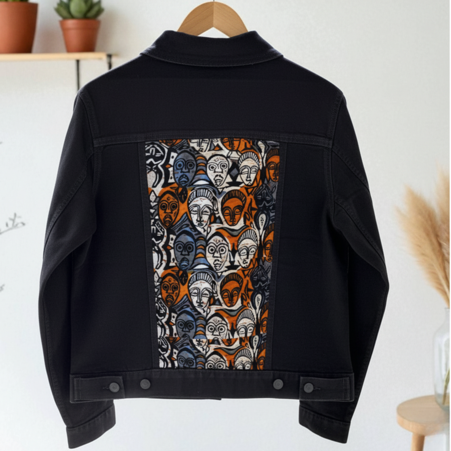 Fabric Panel Denim Jacket for Women – Art on Denim