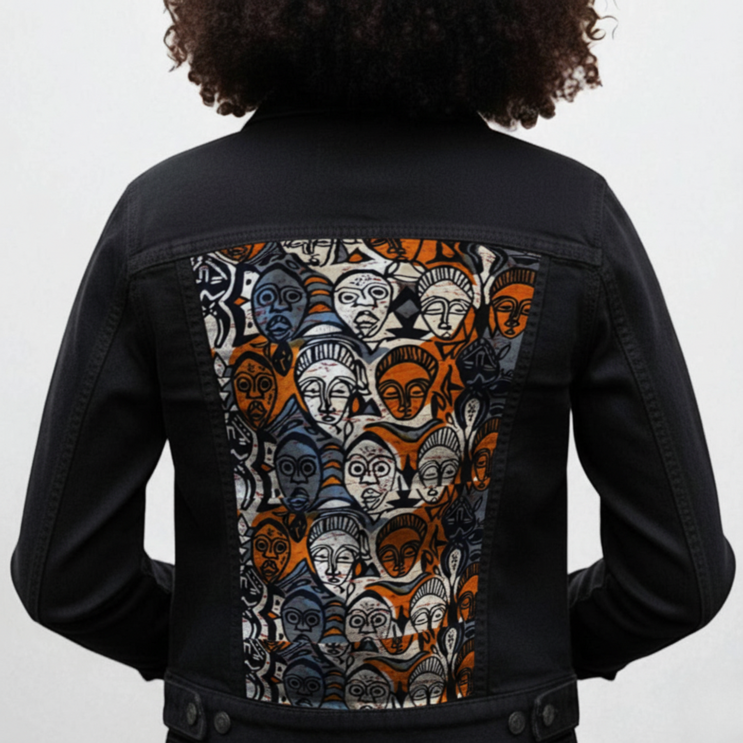 Fabric Panel Denim Jacket for Women – Art on Denim
