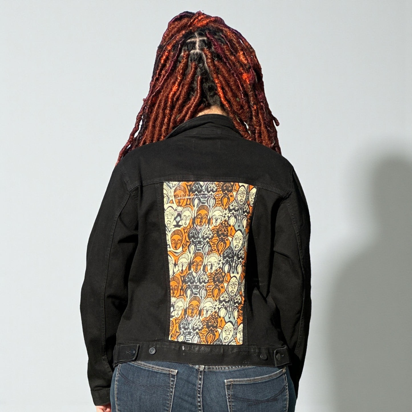 Fabric Panel Denim Jacket for Women – Art on Denim