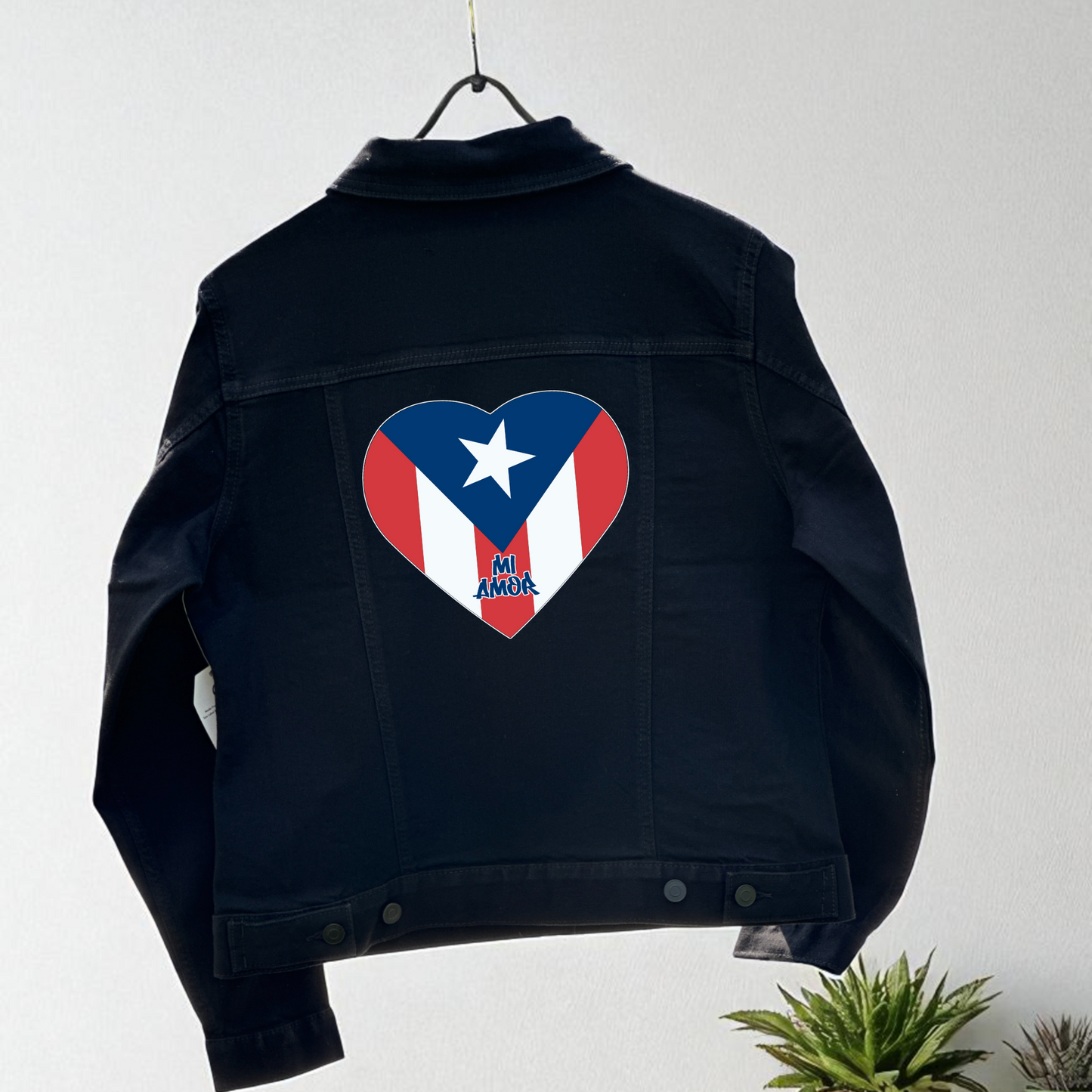 Flag Heart Denim Jacket – Heritage in Style