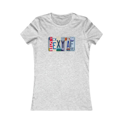 Bold 'Sexy AF' Bella and Canvas Women's Favorite Tee - Stylish and Confident