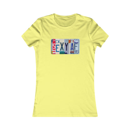 Bold 'Sexy AF' Bella and Canvas Women's Favorite Tee - Stylish and Confident