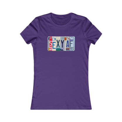 Bold 'Sexy AF' Bella and Canvas Women's Favorite Tee - Stylish and Confident