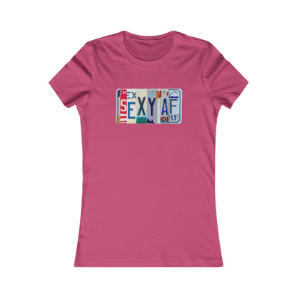 Bold 'Sexy AF' Bella and Canvas Women's Favorite Tee - Stylish and Confident