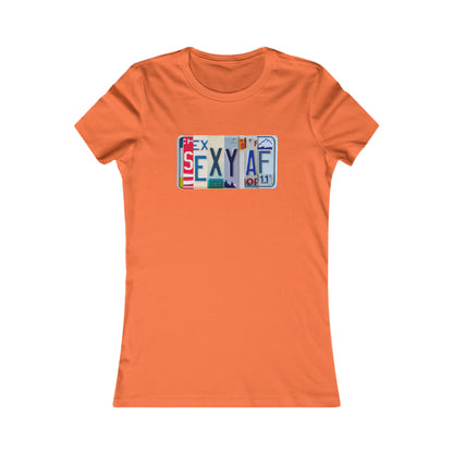 Bold 'Sexy AF' Bella and Canvas Women's Favorite Tee - Stylish and Confident