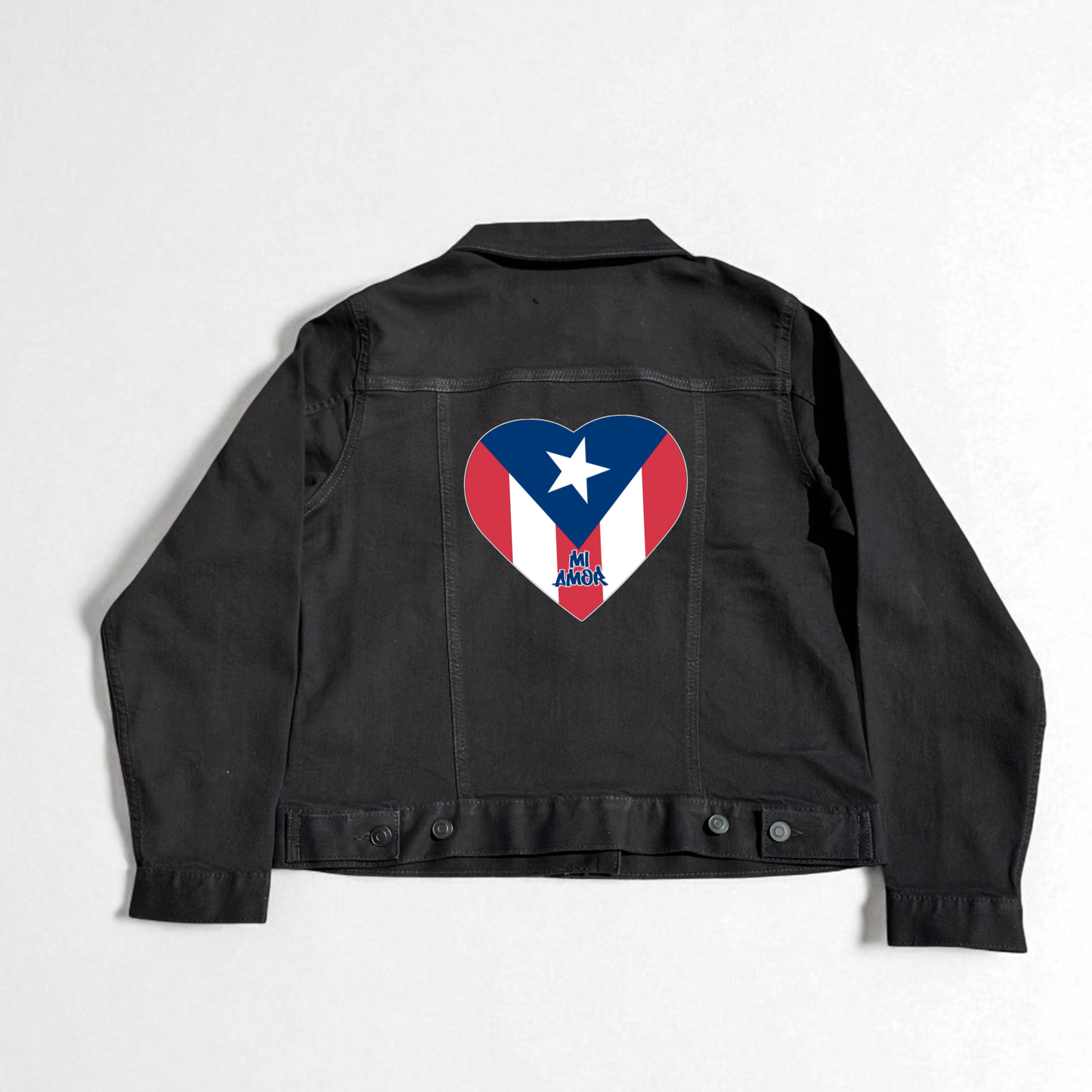 Flag Heart Denim Jacket – Heritage in Style