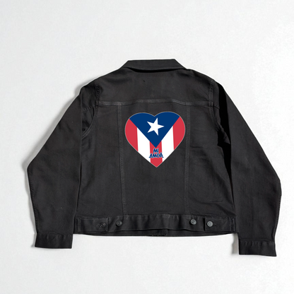 Flag Heart Denim Jacket – Heritage in Style