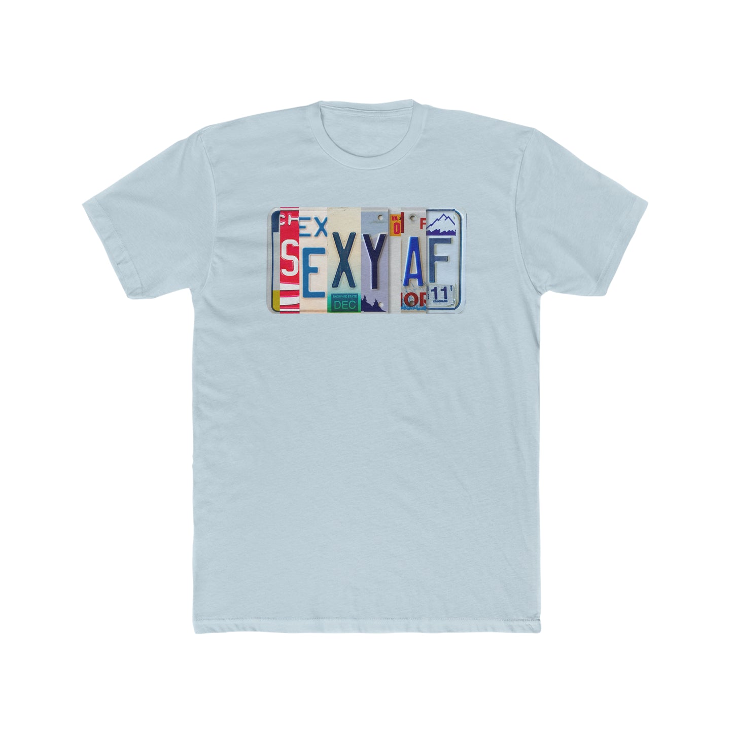 Bold 'SEXY AF' Unisex Cotton Crew Tee - Stylish and Confident Shirt.