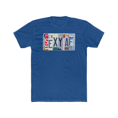 Bold 'SEXY AF' Unisex Cotton Crew Tee - Stylish and Confident Shirt.