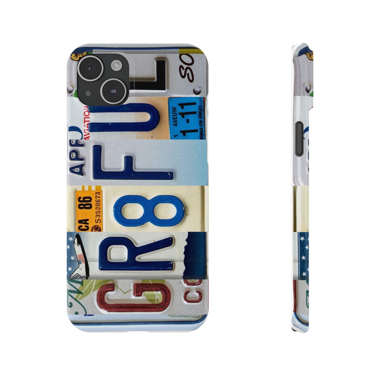 Inspirational "Gr8ful" Slim Phone Cases - iPhone 14-16 ALL versions!!