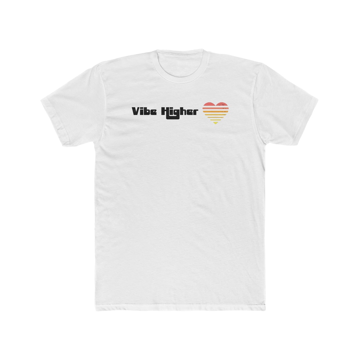 Elevating 'Vibe Higher' Unisex Jersey Short Sleeve Tee - Bella+Canvas 100% Cotton Casual Fabric