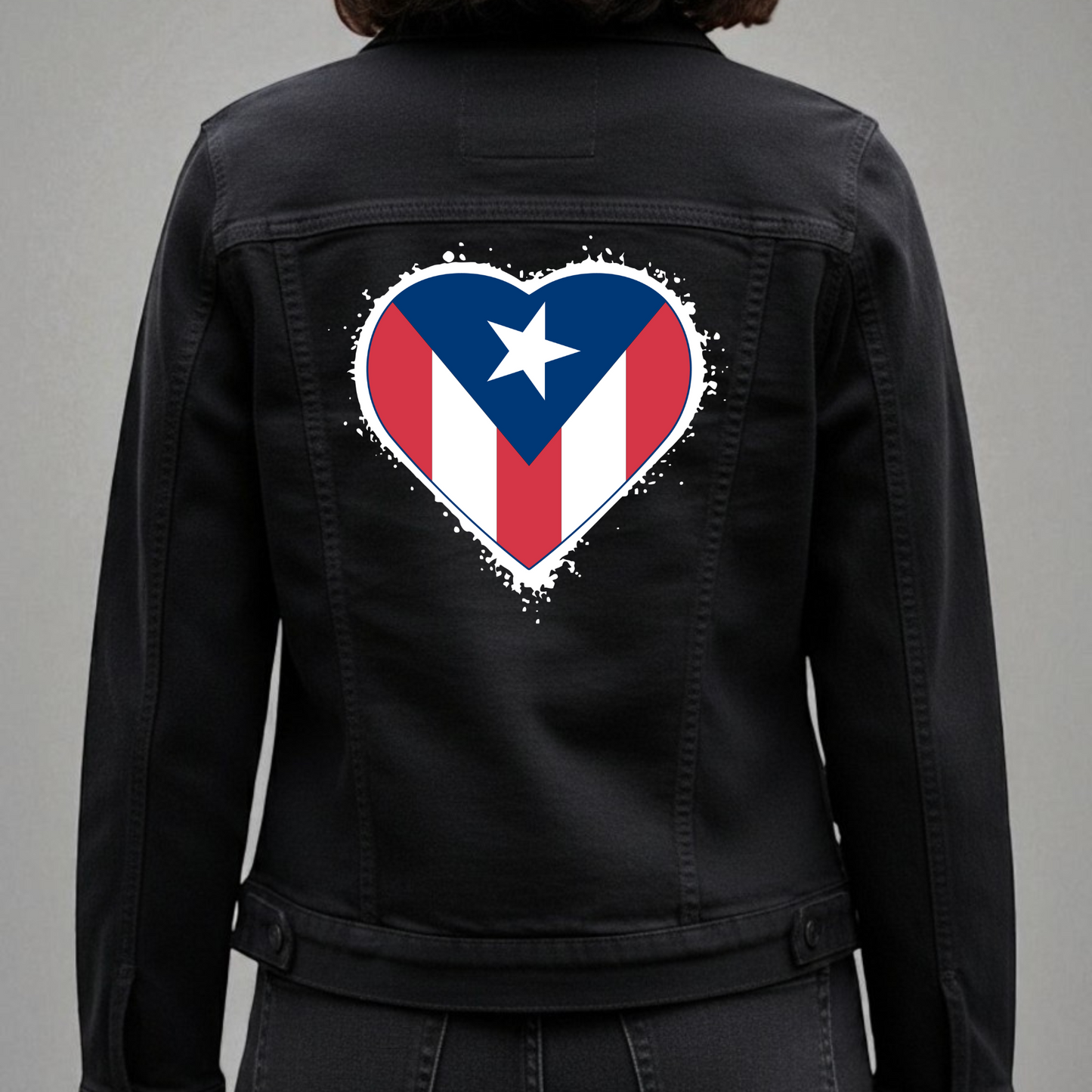 Flag Heart Denim Jacket – Heritage in Style