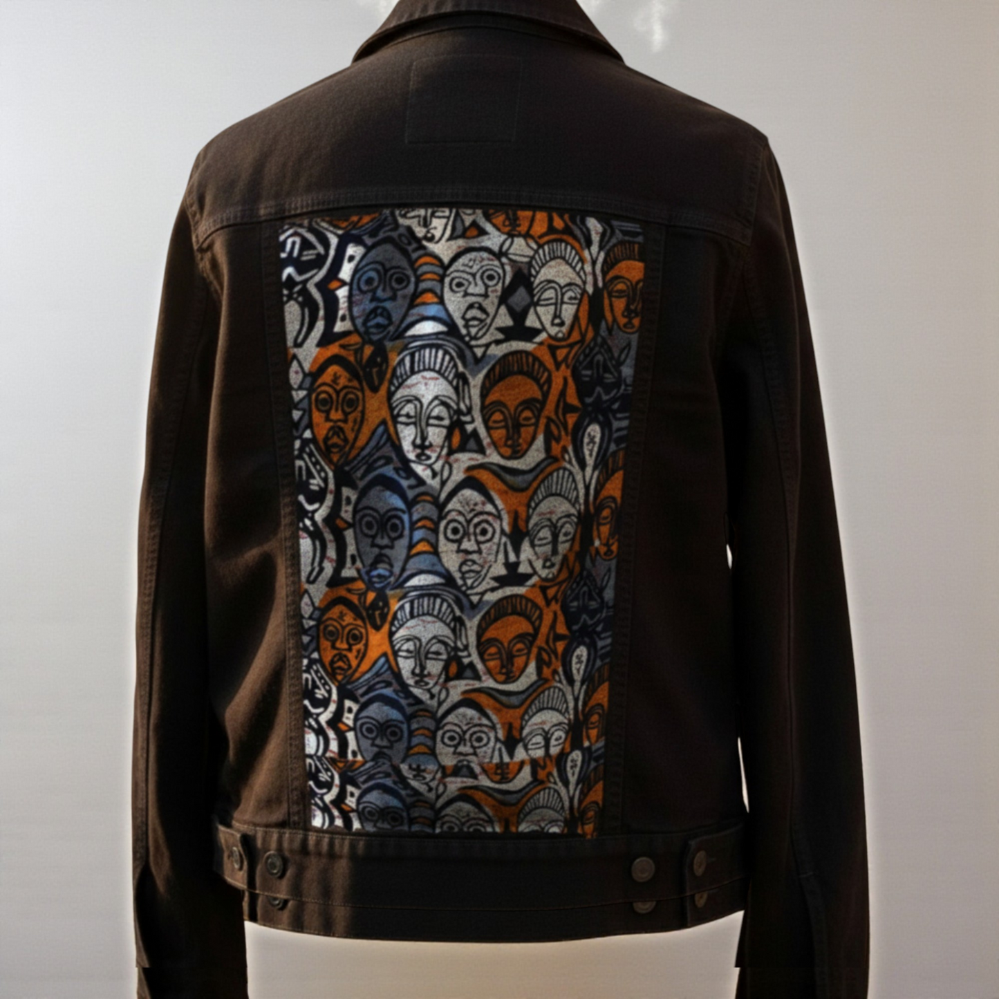 Fabric Panel Denim Jacket for Women – Art on Denim