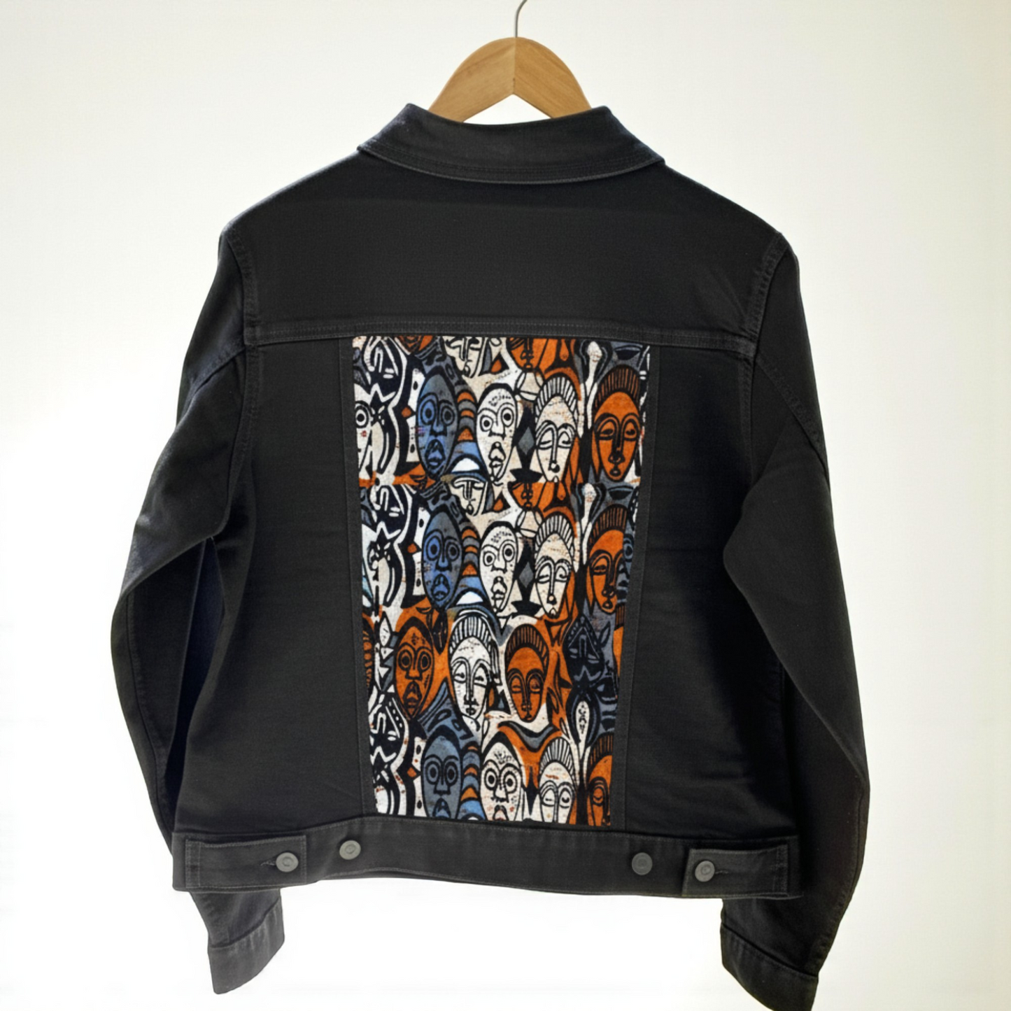 Fabric Panel Denim Jacket for Women – Art on Denim