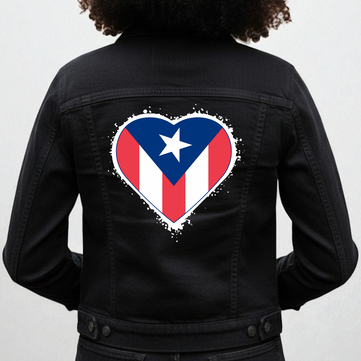 Flag Heart Denim Jacket – Heritage in Style