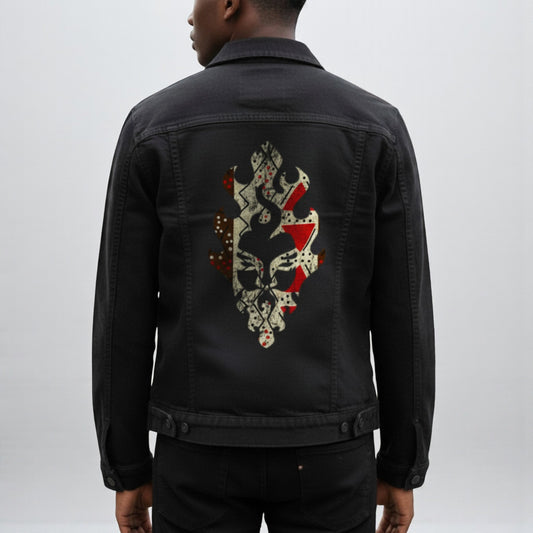 Heritage Mask Fabric Denim Jacket for Men – Wear the Story