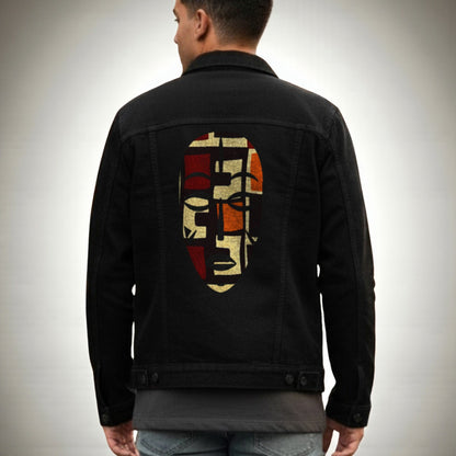 Heritage Mask Fabric Denim Jacket for Men – Wear the Story