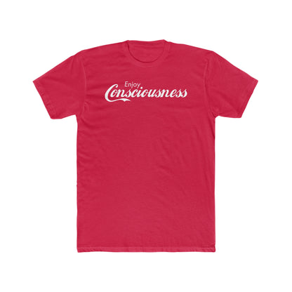 Embrace Conscious Living with Our 'Enjoy Consciousness' Unisex Cotton Crew Tee!