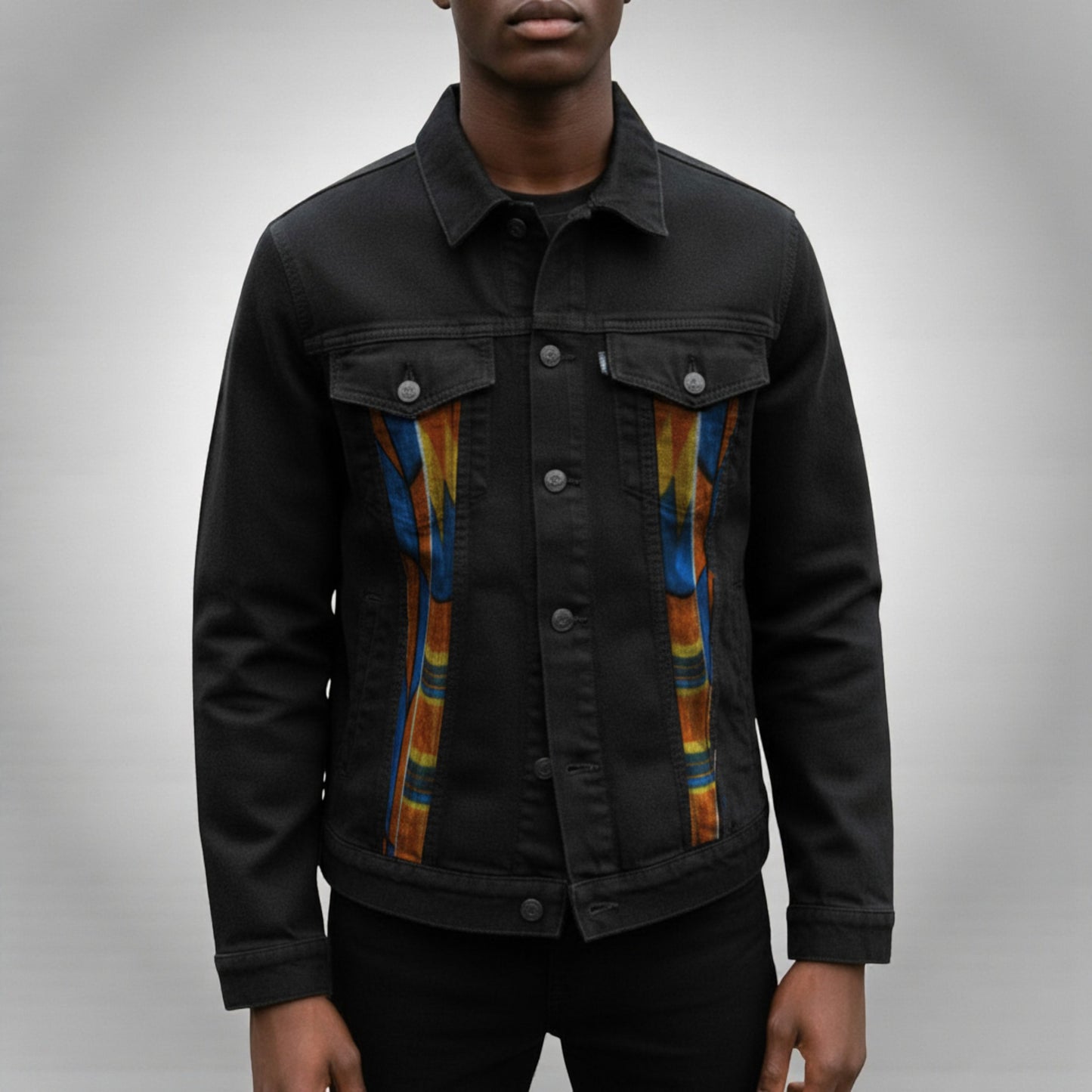 Heritage Mask Fabric Denim Jacket for Men – Wear the Story