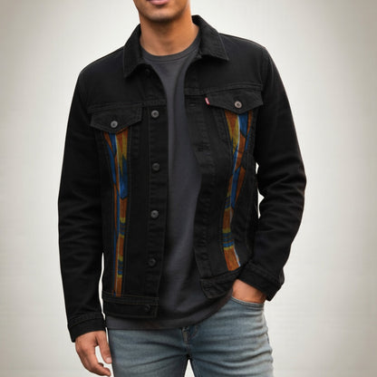 Heritage Mask Fabric Denim Jacket for Men – Wear the Story