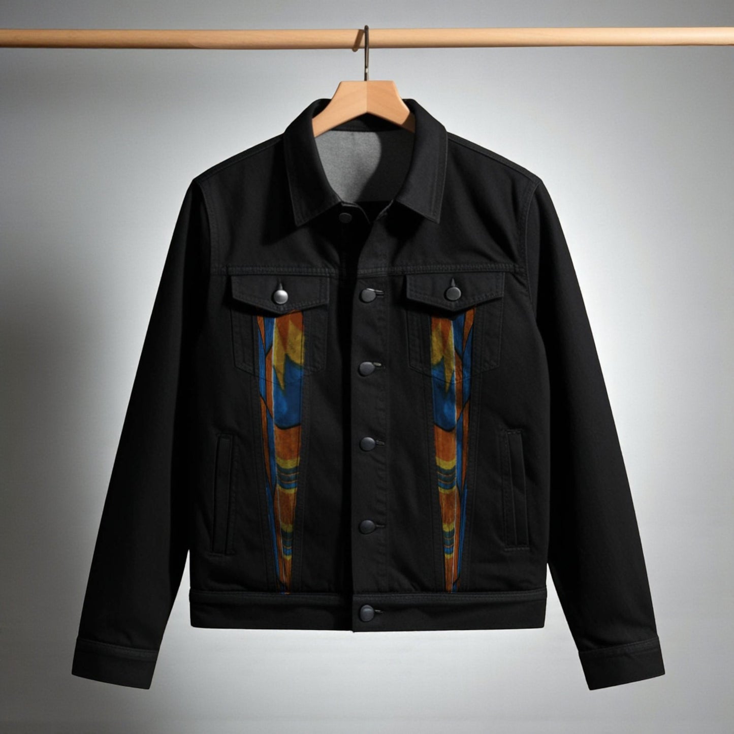 Heritage Mask Fabric Denim Jacket for Men – Wear the Story