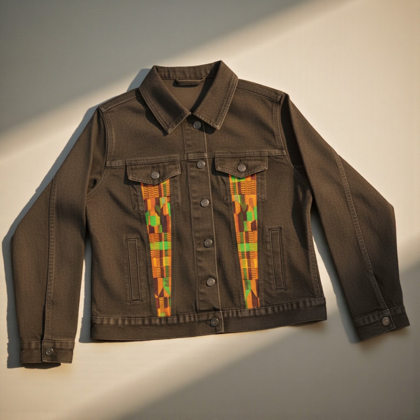 Heritage Mask Fabric Denim Jacket for Men – Wear the Story