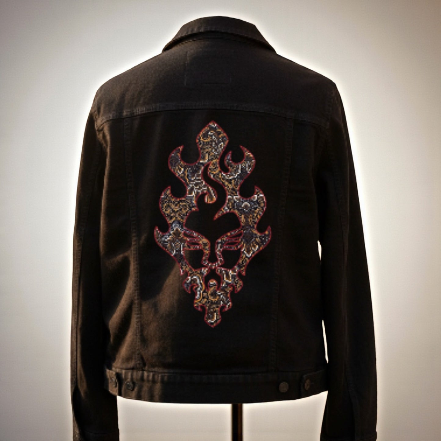 Heritage Mask Fabric Denim Jacket for Men – Wear the Story