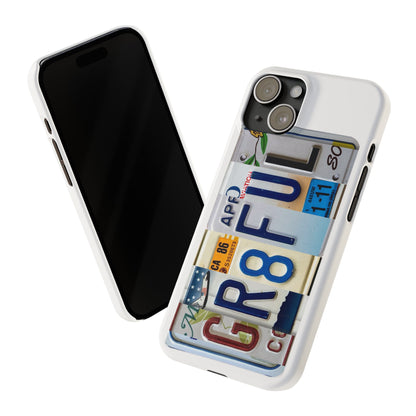 Inspirational 'Gr8tful' Slim Phone Cases - Stylish Protection for Your Device