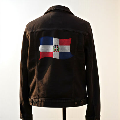 Flag Print Denim Jacket for Men – Pride in Every Stitch