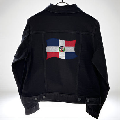Flag Print Denim Jacket for Men – Pride in Every Stitch