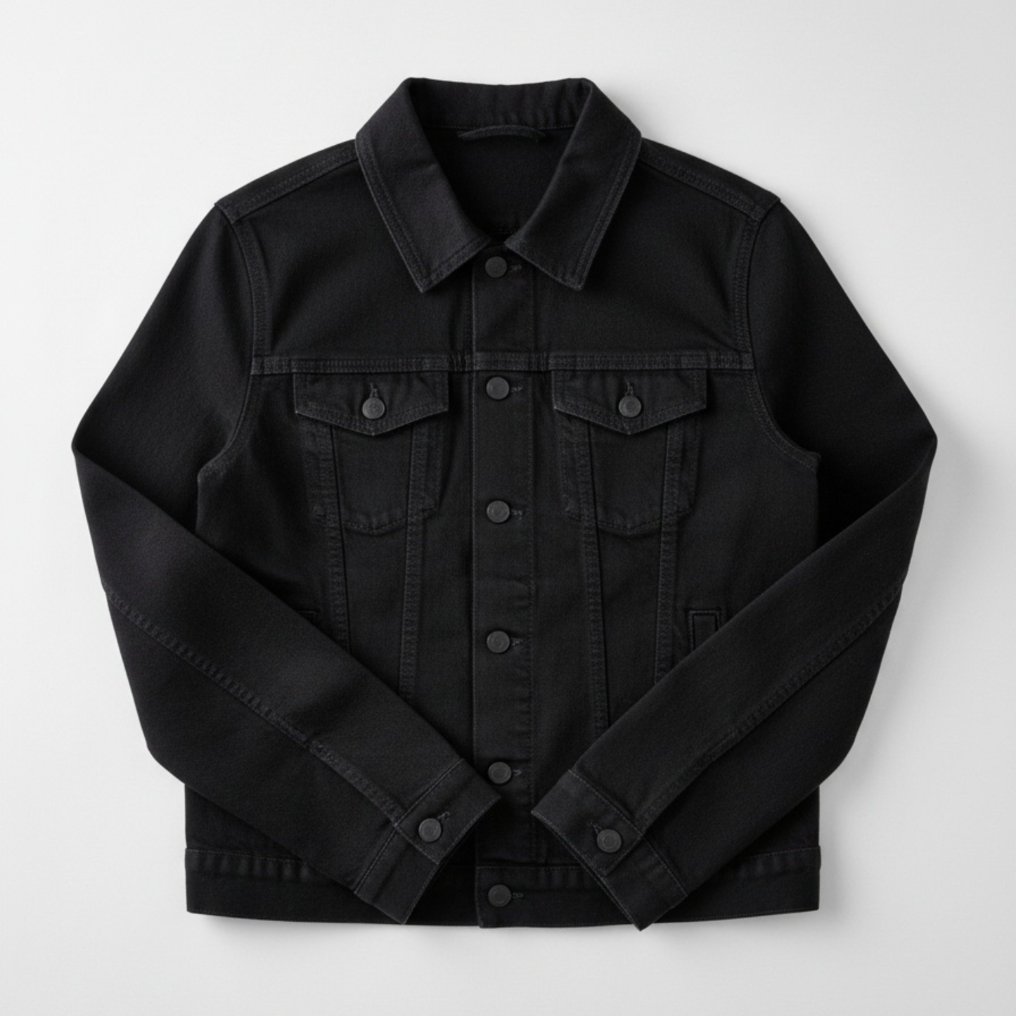 Flag Print Denim Jacket for Men – Pride in Every Stitch