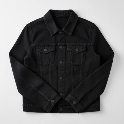 Flag Print Denim Jacket for Men – Pride in Every Stitch
