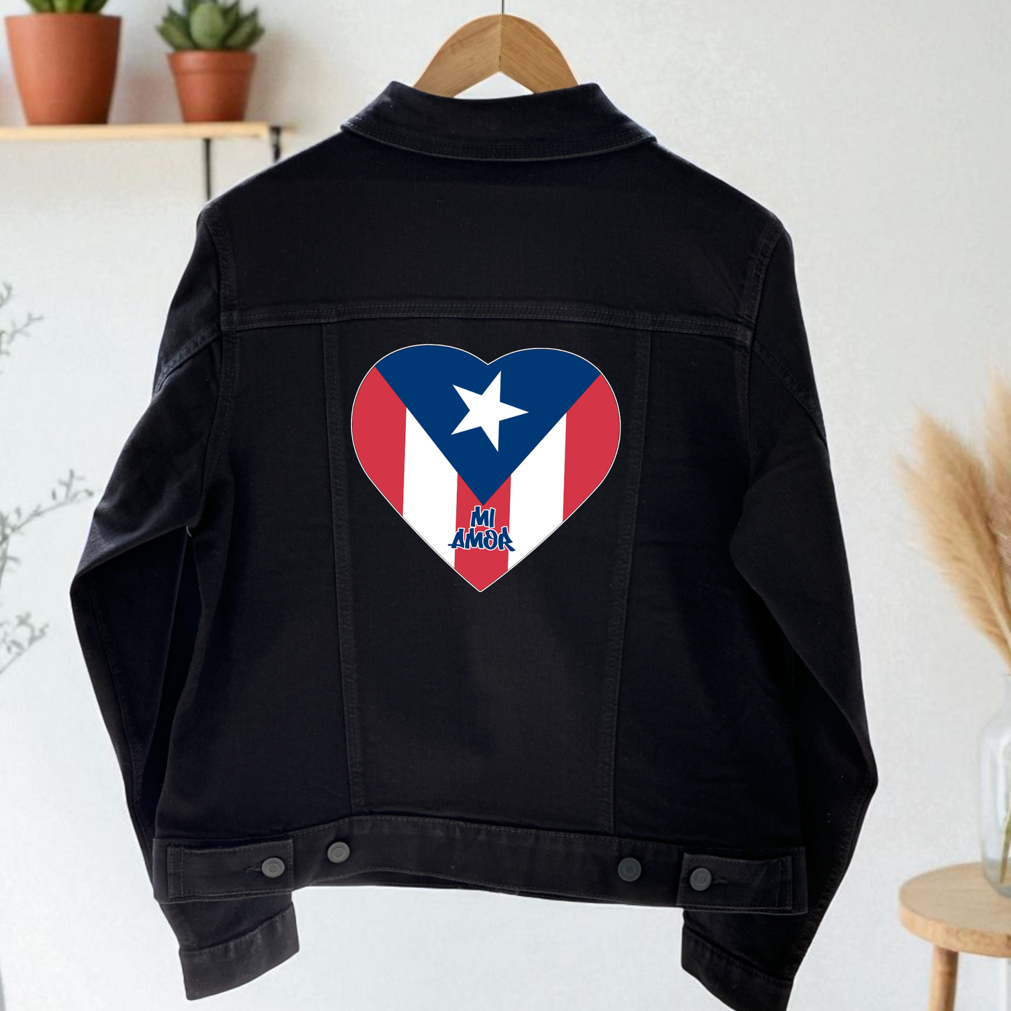 Flag Heart Denim Jacket – Heritage in Style