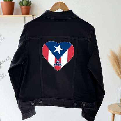 Flag Heart Denim Jacket – Heritage in Style