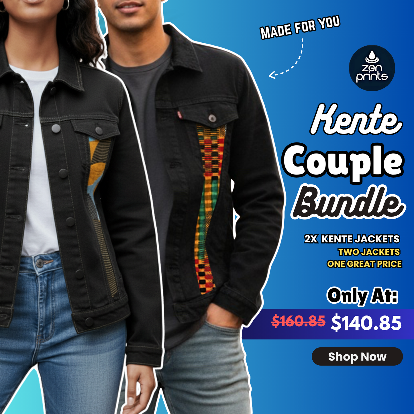 Kente Couple Bundle – 2 Jackets, One Story