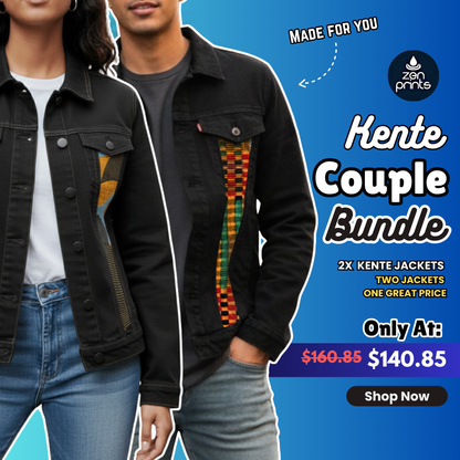 Kente Couple Bundle – 2 Jackets, One Story