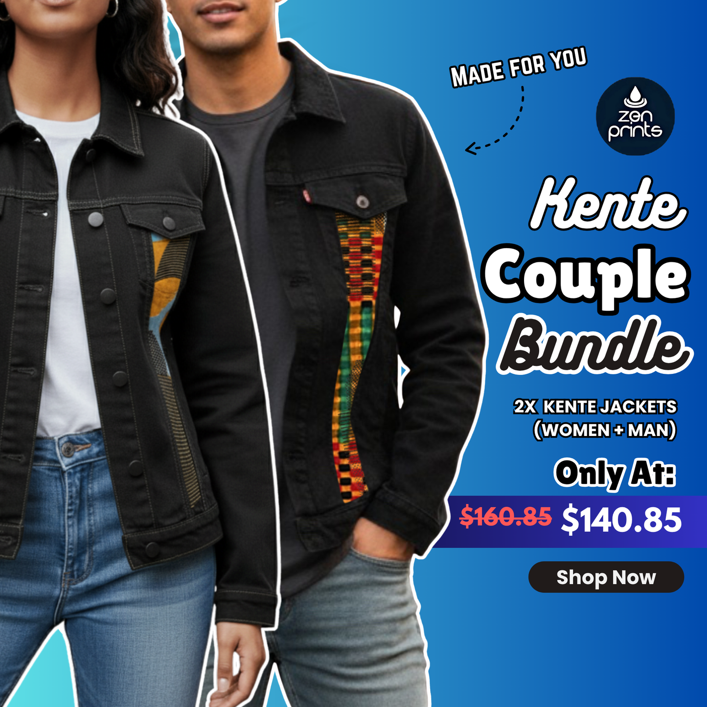 Kente Couple Bundle – 2 Jackets, One Story